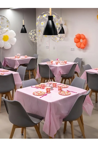 Eventbox Tek Kullanımlık Pembe Masa Örtüsü 137x274 Cm 432187045 Siyah