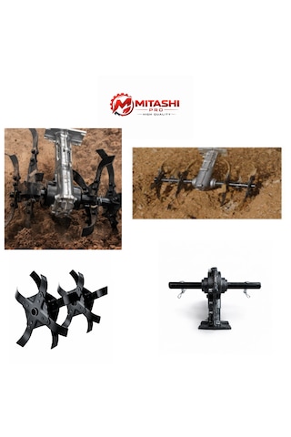 Mitashi Pro ST20 52CC 2 Zamanlı Benzinli Bahçe Çapa Makinesi Toprak Freze Profesyonel Güçlü Motor