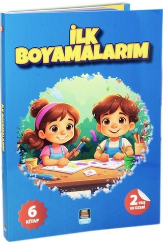 İlk Boyamalarım Renkli Ve Çıkartmalarla Beraber 6 Kitap Set ...