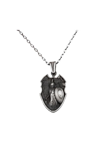 925 Ayar Gümüş, Spartalı Savaşçı Kolye, Erkekler İçin Hediye Gümüş Zincir İle Gümüş