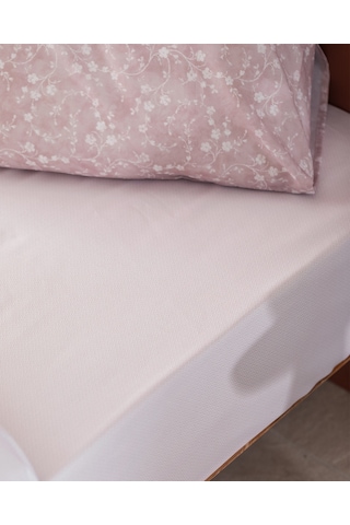 Madame Coco Fiance Tek Kişilik Pamuklu Baskılı Nevresim Takımı - Pudra 8684427218464 Pudra