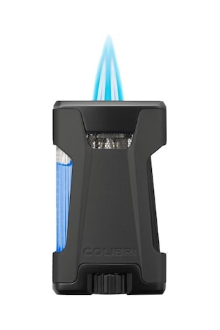 Colibri Rebel Çift Jet Puro Çakmağı Siyah