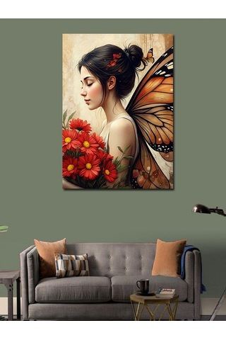 Kanvas Tablo Çiçek Perisi 70cmx100cm