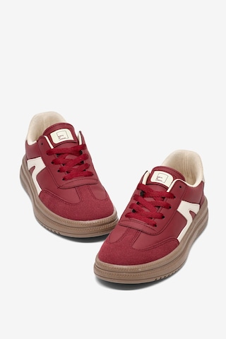 Tonny Black Rahat Kalıp Kauçuk Taban Bağcıklı Sneaker Kadın Bordo Bej Sneaker Tbtyldz005 Bej - Bordo