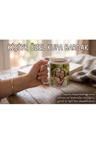 Kişiye Özel Tasarımlı İçi Ve Kulpu Turuncu Kupa