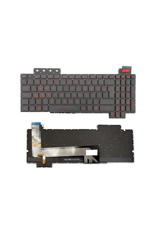 Asus Gaming Fx503v Fx503vd Fx503vm Notebook Klavyesi, Laptop Tuş Takımı Siyah Tr Işıklı / Kl0171v2