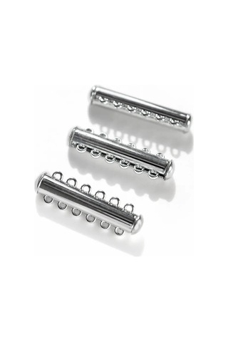 Kafebizu 33x10.5 Mm Platin Takılar İçin Sürgülü Klips 3 Adet 305241050