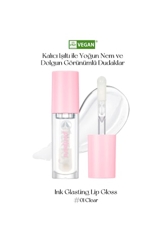 Dudaklara Dolgun Ve Işıltılı Görünüm Sunan Gloss Perıpera Ink Glasting Lip Gloss 1 Clear 1
