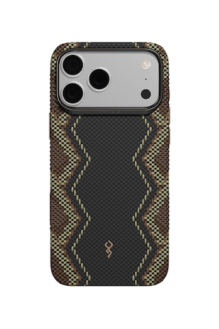 Apple iPhone Uyumlu 18 Pro Max Kılıf M-safe Özellikli Raptic Aramid Dual Ultra Scepter Serisi Karbon Kapak Siyah