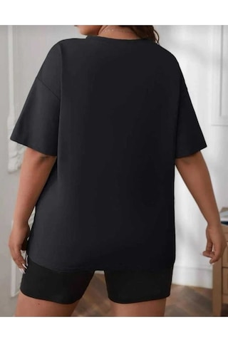Kozia Outdoors Malkoçbey Baskisiz Oversize Unisex Basic T-shirt Füme
