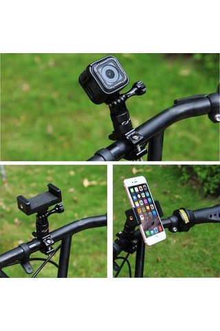 Createtech Puluz 360 Alüminyum Gidon Adaptörü, Gopro 5 Montaj İçin