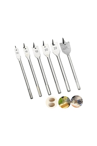 Proxtech Yüksek Kalite 6 Parça Hex Yaprak Matkap Ucu Takımı Keleb