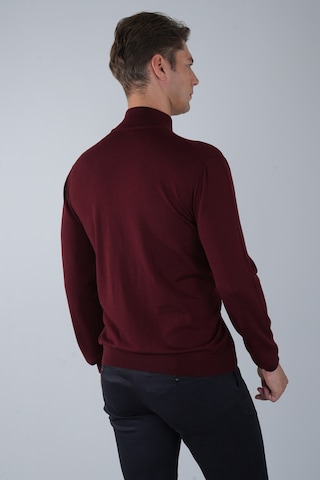Bisse Erkek Yün Basic Yarım Balıkçı Yaka Triko Bordo Tr23knos23210 D25 Bordo