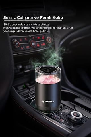 Araç İçi Aroma Difüzörü Hava Nemlendirici Şarjlı Oda Ve Araba Kokusu Tcf01 Qıngyıng Weıyang