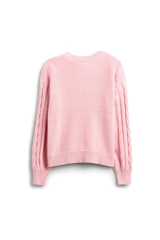 Gap V-cable Çocuk Kazak Pembe