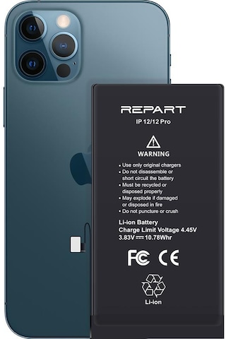 İphone 12/12 Pro Uyumlu Güçlendirilmiş Yüksek Kapasite Batarya - 3250 Mah