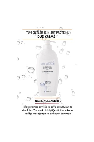 Byphasse Caresse Süt Proteini Özlü Duş Kremi 1 L