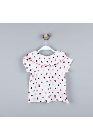 Xo Kids P-003973 Ck 8158 Kız Bebek Dokuma Bluz 6-36 Ay Çok Renkli