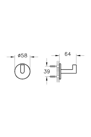 VitrA Origin Tekli Askı Mat Siyah A4488436 Siyah