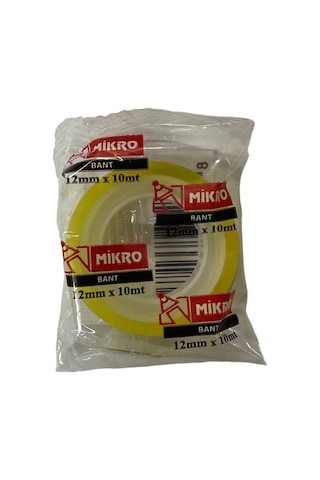 Mikro Kırtasiye Bandı 12mmx10m 36 adet