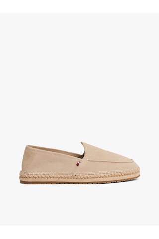 Tommy Hilfiger Hılfıger Flex Espa Suede Loafer Erkek Bej Günlük Ayakkabı - Fm0fm05392