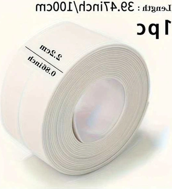 Trendooze Yeni Rulo Su Geçirmez Yapışkanlı Beyaz Sızdırmazlık Bandı Ev Banyo Mutfak