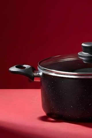 Mastergranito Black 7 Parça Tencere Ve Tava Seti Sıyah Siyah