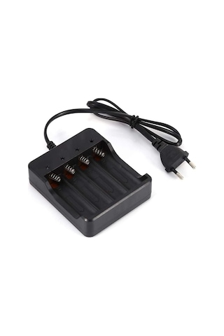 Şarj Edilebilir Lityum 18650 Piller İçin 4 Bölmeli Pil Şarj Cihazı, İyi Kalitede, Ters Şarj Önleme Fonksiyonu Ve İyi