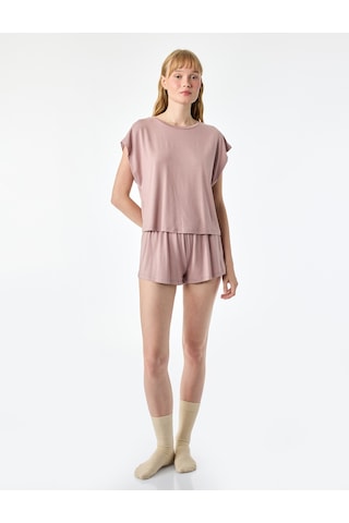 Koton Beli Lastikli Rahat Kesim Modal Pijama Altı Pembe 6slk80007mk Gül