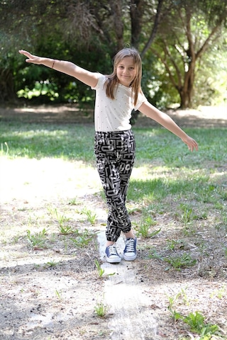 Spor Pamuk Pantolon Siyah Beyaz Nanna Fashion 2022-G-0001