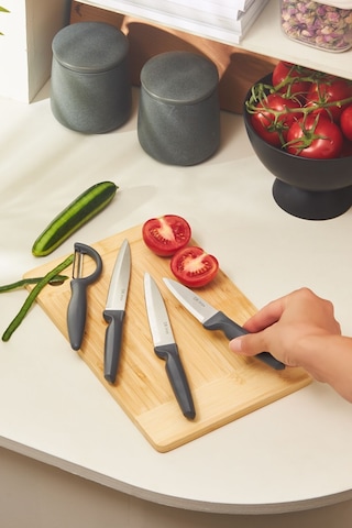 Dr. Inox 4 Parça Bıçak Seti Gri