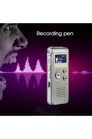 Willowhaven Gümüş 8gb Usb Şarjlı 650 Saat Kayıt Kapasiteli Taşınabilir Ses Kayıt Cihazı