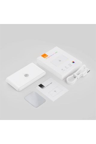 Youmex Hareket Sensörlü Rgb Gece Lambası - 120 Geniş Açı, 5 Renk Modu, 20 Saniye Otomatik Kapatma, Manyetik Montaj, 400mah Pil, Güneş Işığı Göz Koruma Beyaz