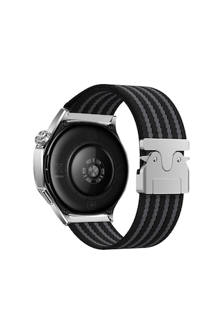Huawei Watch Gt 3 42mm Mkst Krd-133 22mm Naylon Kumaş Hasır Örgülü Kordon - Siyah