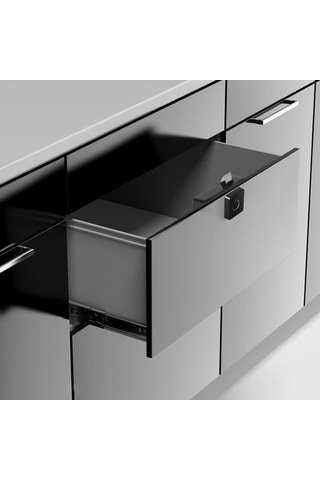 Tenfowee Akıllı Parmak İzi Çekmece Kilitli, 0.5s Hızlı Tanı, 3 Renkli Solunum Işığı, Usb Acil Şarj, Ev Ofis Mobilya Uyumlu Batarya Dahil