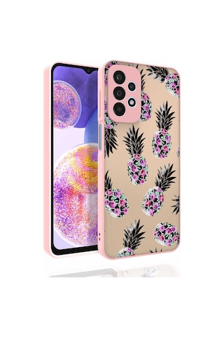 Zore Galaxy Uyumlu A23 Kılıf Desenli Kamera Korumalı Parlak Nora Kapak - No1 No1