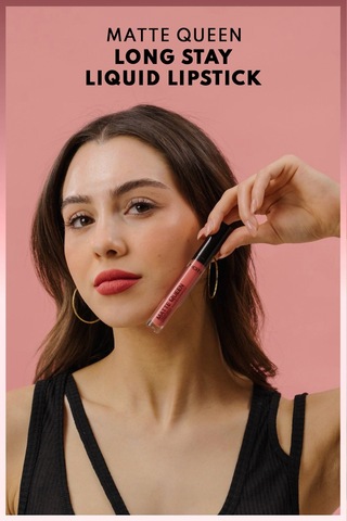 Matte Queen Lipstick Kalıcı Mat Likit Ruj - 12 Blush Amour - Pembe