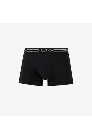 Nautica Erkek Siyah Standart Fit 3'lü Boxer Düz X55006t Siyah