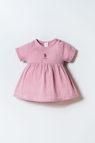 U.s. Polo Assn. Kız Bebek Mor Elbise Mor