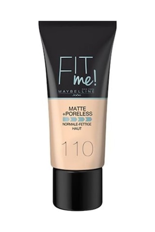 Maybelline New York Fit Me Matte+Poreless Fondöten 110 Porcelain