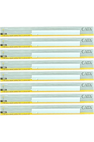 Cata Ct-2466 5w 3200k Günışığı Ledli Bant Armatür 8 Adet Beyaz