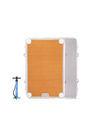 Acuatico Uygar Marine Şişme Yüzen Ada Tekne Platform 2.5 M x 1.5 M x 0.2 M Çok Renkli