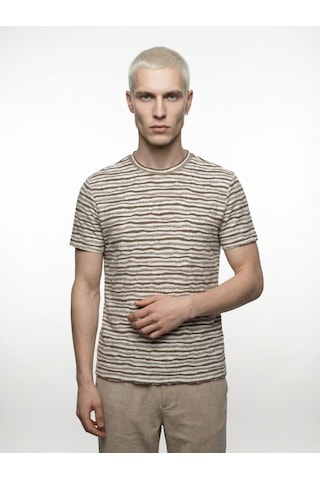 LOFT Regular Fit Erkek Tshirt K.kol Lf2042486 Q1.v1 Bej