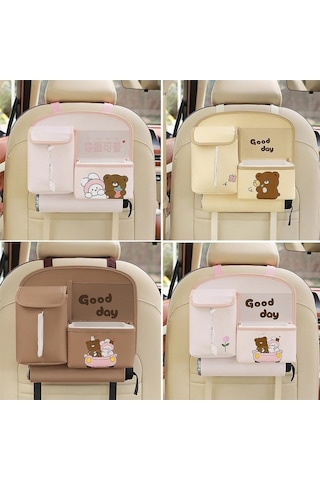 Flybuy Araba Koltuğu Organizatörü - Su Geçirmez Saklama Çantası Araç İçi Düzenleyici, Geniş Kapasite, Pratik Tasarım