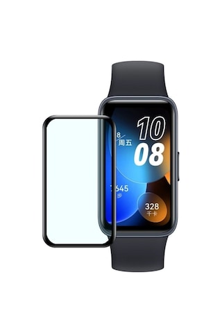 Huawei Band 8 Uyumlu Ekran Koruyucu Nano Esnek Cam Tam Kaplayan Ppm