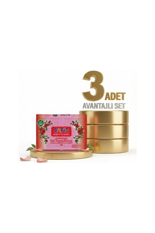 Safia Gül Banyo Sabunu 3x600 Gr
