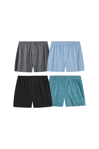 Yohannes Club Boxer Erkek, 5'li "essentian Classics Koleksiyonu" % 100 Pamuklu Poplin Kumaş, Koyu Renkler, 5 Adet Navy