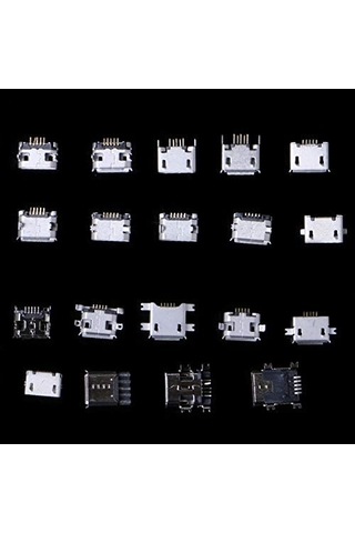 240 Pcs/box 24 Modeller Mikro Usb Konnektör Jak Soketi Mikro Usb Konnektörleri Jack Mp3/4/5 Lenovo Zte Huawei İçin Terminator Set Terminatörü
