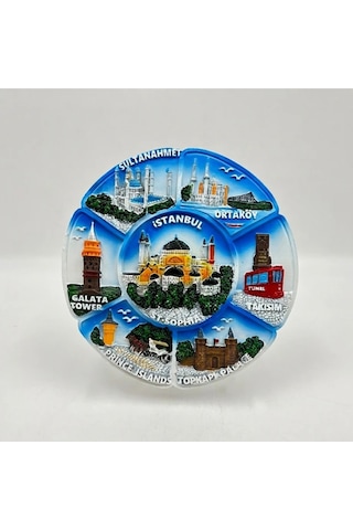 Ayasofya Temalı Kabartmalı Dekoratif Tabak Masa Ve Duvar Dekoru 15 Cm