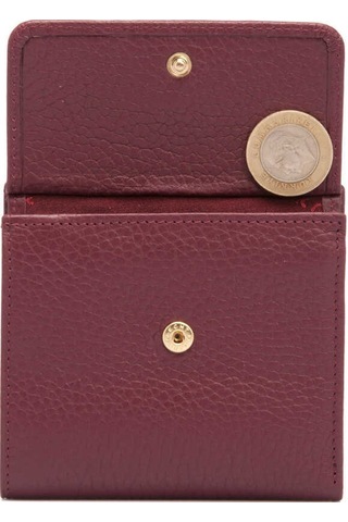 Tergan Bordo Deri Kadın Cüzdan - S1cb00005627-m71 Bordo